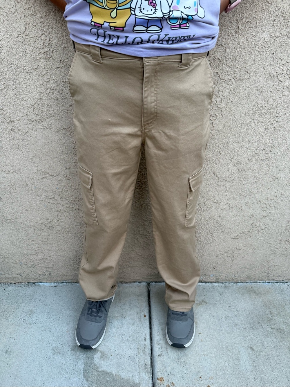 Women’s Black Label Khaki Straight-Leg Cargo Pants size 13 & 30W